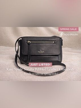 Kate Spade Pebbled Leather Crossbody - Black